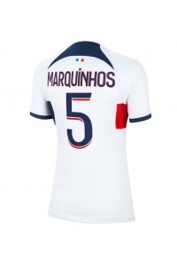 Fotbalové Dres Paris Saint-Germain Marquinhos #5 Dámské Venkovní Oblečení 2023-24 Krátký Rukáv